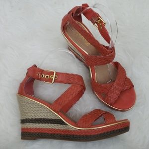 SOLD*** Sperry Wedge Peep Toe Sandals